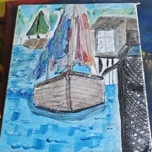 Colorful Nautical Canvas Art